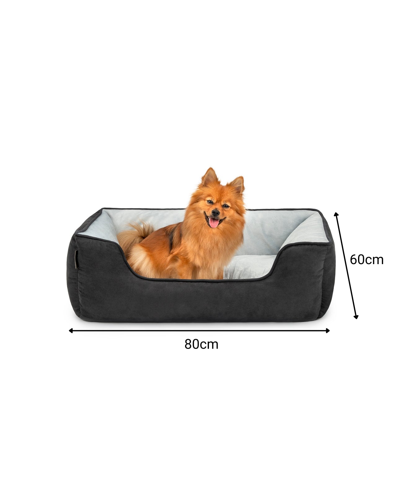 Cama para perros 2 en 1 con aspecto de ante