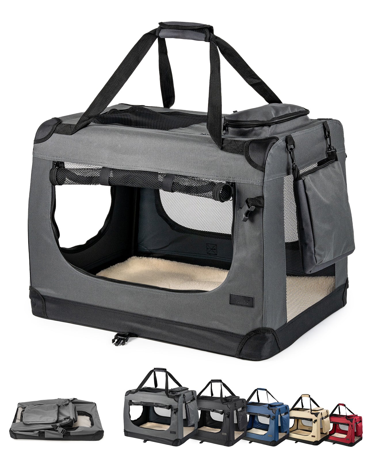 Caja de transporte para gatos plegable